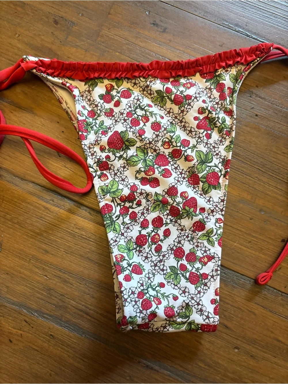 Frankie’s bikinis strawberry bikini bottoms